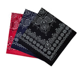 12 Pcs Cowboy Bandanas for Men Women Paisley Pattern Handkerchiefs 22 x 22 Inch Headwrap Scarfs