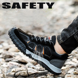 Men's Waterproof Safety Shoes, Composite Toe Work Shoes for Women Slip Resistant, Puncture Proof and Lightweight