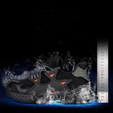 Steel Toe Shoes for Men Women Lightweight Indestructible Breathable Safety Construction Non Slip Composite Sneakers