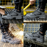 Steel Toe Shoes for Women Men Lightweight Safety Air Cushion Comfortable Slip Resistant Indestructible Puncture Proof Work Shoe