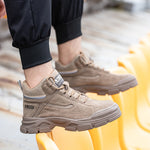 Steel Toe Boots for Men Women Comfortable Lightweight Work Slip Resistant Safety Shoes Puncture Proof Indestructible Construction Sneakers