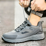 Steel Toe Sneakers for Men Women Lightweight Safety Shoes Comfortable Puncture Proof Slip On Indestructible Work
