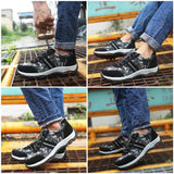 Steel Toe Shoes for Men Safety Work Lightweight Sneakers Puncture Proof Non Slip Construction Shoe