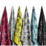 12 Pack Novelty Multipurpose Bandana Cotton Paisley Bandanas for Men Women