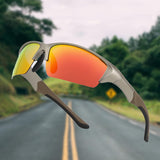 Sports Sunglasses for Men Women, UV400 Protection Sun Glasses for Cycling Running