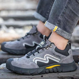 Steel Toe Shoes for Men Women Lightweight Safety Shoes Slip Resistant Breathable Puncture Proof Work Sneakers