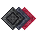 12 Pcs Cowboy Bandanas for Men Women Paisley Pattern Handkerchiefs 22 x 22 Inch Headwrap Scarfs