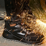 Steel Toe Sneakers for Men Women Lightweight Safety Shoes Comfortable Puncture Proof Slip On Indestructible Work