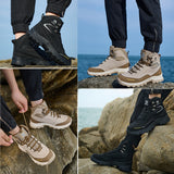 Waterproof Steel Toe Boots for Men Comfortable Mens Safety Work  Indestructible Shoes Lightweight Non Slip Puncture Resistant Industrial Construction Boot