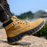 Steel Toe Boots for Men Indestructible Breathable High Top Work Lightweight Safety Shoes Non Slip Work Industry Construction
