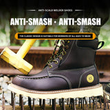 Work Boots for Men Steel Toe Safety Shoes Puncture Resistant Lightweight Industrial Construction