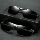Sports Polarized Sunglasses for Men Women Aluminum-Magnesium Frame for Running Baseball Driving Fishing Cycling UV400 Protection