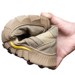 Steel Toe Shoes for Women Lightweight Safety Sneakers Air Cushion Comfortable Slip Resistant Indestructible Men Puncture Proof Work Shoe