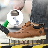 Steel Toe Shoes for Men Comfortable Lightweight Work Composite Safety Sneakers Men's Slip Resistant Indestructible Construction