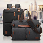 3 in 1 Laptop Backpack Multi-Functional Business Briefcase Crossbody Shoulder Computer Convertible Messenger Bag Travel for Men Women