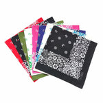 12 Pcs Cowboy Bandanas for Men Women Assorted Paisley Pattern Handkerchiefs 22 x 22 Inch Kids Headwrap Scarfs