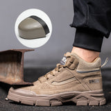Steel Toe Boots for Men Women Comfortable Lightweight Work Slip Resistant Safety Shoes Puncture Proof Indestructible Construction Sneakers