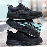 Steel Toe Shoes for Men Work Lightweight Safety Sneakers with Kevlar Puncture Resistant Midsole for Construction Warehouse