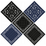 100% Cotton 10 Pcs Bandanas Multi-Purpose Paisley Cowboy Hair Headbands