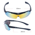 Sports Sunglasses for Men Women Youth with 5 Interchangeable Lenses Baseball Fishing Cycling Running Golf Motorcycle Tac Glasses