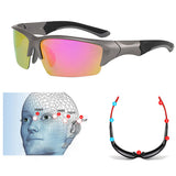 Sports Sunglasses for Men Women, UV400 Protection Sun Glasses for Cycling Running