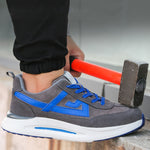 Steel Toe Shoes for Men Women Work Shoes Safety Sneakers Shoes Comfortable Lightweight Puncture Proof Slip on Indestructible