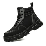 Steel Toe Shoes for Men Women, Slip Resistant Safety Work Boots Puncture Proof Comfortable Indestructible Sneakers with Specialized Work Insole for Industry Construction Warehouse