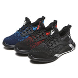 Steel Toe Shoes for Men Work Women Lightweight Air Cushion Sneakers Slip Resistant Safety Indestructible