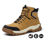 Steel Toe Boots for Men Indestructible Breathable High Top Work Lightweight Safety Shoes Non Slip Work Industry Construction