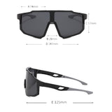 Polarized Sports Sunglasses for Men Women, UV Protection Half Frame Comfortable for Running Cycling Driving