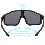 Sports Sunglasses for Men Women, UV400 Protection Sun Glasses for Cycling Running