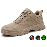 Steel Toe Boots for Men Women Comfortable Lightweight Work Slip Resistant Safety Shoes Puncture Proof Indestructible Construction Sneakers