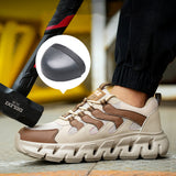 Steel Toe Shoes for Men Women Lightweight Breathable Safety Sneakers Comfortable Non Slip Work Tennis Indestructible Construction