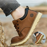 Steel Toe Shoes for Men Comfortable Lightweight Work Composite Safety Sneakers Men's Slip Resistant Indestructible Construction