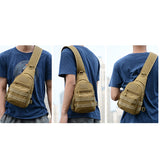 Outdoor Tactical Shoulder Backpack, Military Crossbody Chest Portable Sling Bag for Men Women