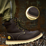 Work Boots for Men Steel Toe Safety Shoes Puncture Resistant Lightweight Industrial Construction