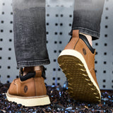 Steel Toe Shoes for Men Comfortable Lightweight Work Composite Safety Sneakers Men's Slip Resistant Indestructible Construction