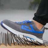 Steel Toe Shoes for Men Women Work Shoes Safety Sneakers Shoes Comfortable Lightweight Puncture Proof Slip on Indestructible