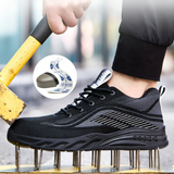 Steel Toe Shoes for Men Work Lightweight Safety Sneakers with Kevlar Puncture Resistant Midsole for Construction Warehouse
