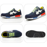 Steel Toe Shoes for Men Indestructible Work Women Puncture Proof Comfortable Slip On Breathable Lightweight Safety Sneakers Industrial Coustruction