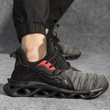 Men's Work Shoes Lightweight Indestructible Composite Toe Safety Breathable Industrial Construction Casual Working Sneakers