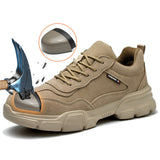 Steel Toe Shoes for Men and Women Comfortable Lightweight Puncture Resistant Safety Footwear Work Sneakers for Construction Warehouse Jobs