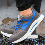 Steel Toe Shoes for Men Women Work Shoes Safety Sneakers Shoes Comfortable Lightweight Puncture Proof Slip on Indestructible
