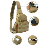 Outdoor Tactical Shoulder Backpack, Military Crossbody Chest Portable Sling Bag for Men Women