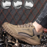 Steel Toe Shoes Men Women Lightweight Air Cushion Safety Sneakers Slip Resistant Work Sneakers Safety Toe Tennis Shoes Indestructible Shoe