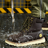 Work Boots for Men Steel Toe Safety Shoes Puncture Resistant Lightweight Industrial Construction