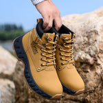 Steel Toe Boots for Men Indestructible Breathable High Top Work Lightweight Safety Shoes Non Slip Work Industry Construction