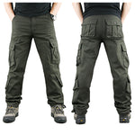 Mens Tactical Ripstop Cargo Work Pants Relaxed Fit Stretch with 6 Pockets Breathable Hiking Construction