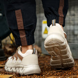 Steel Toe Shoes for Men Women Lightweight Breathable Safety Sneakers Comfortable Non Slip Work Tennis Indestructible Construction