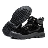 Steel Toe Boots for Men Women Comfortable Lightweight Work Slip Resistant High Top Safety Shoes Puncture Proof Indestructible Construction